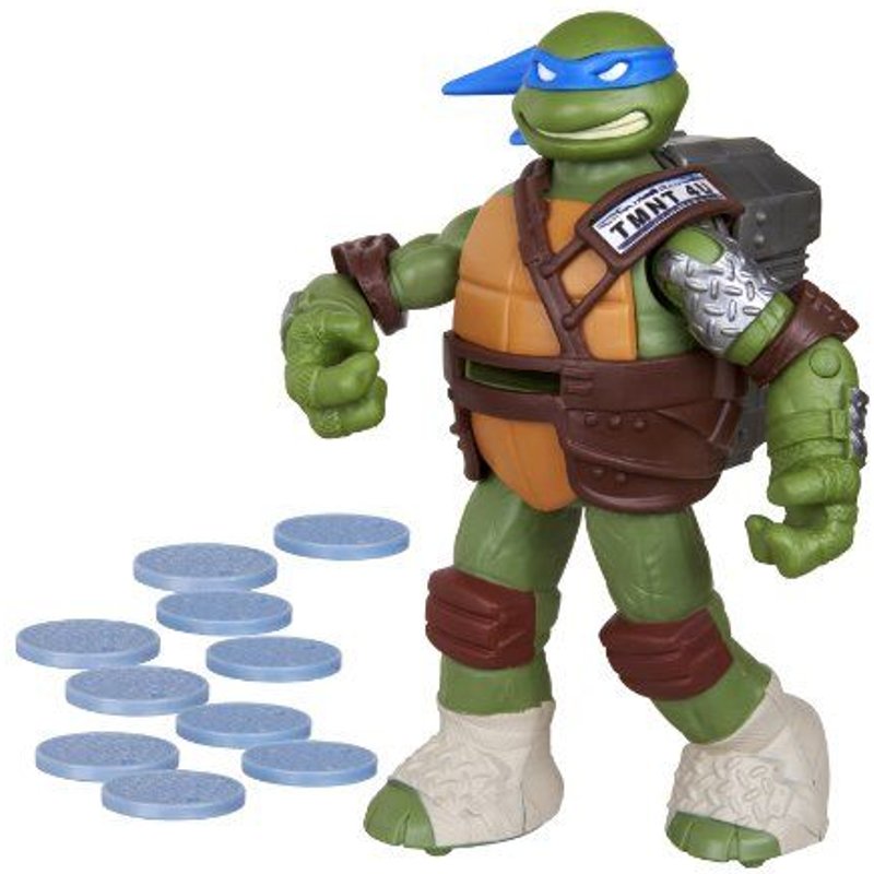 Teenage Mutant Ninja Turtles Flingers Disc Firing Leonardo Figure