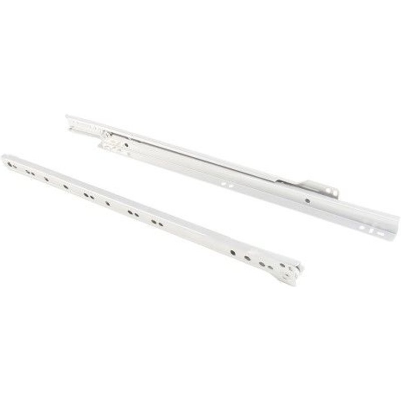 Lot de 5 paires pour tiroir T30 - sortie partielle - blanc -L600 mm EMUCA