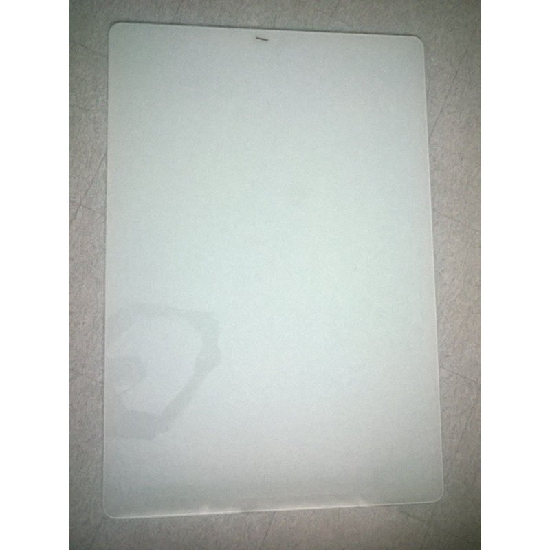 Plateau De Table Verre Trempé Blanc Translucide Coins Arrondis