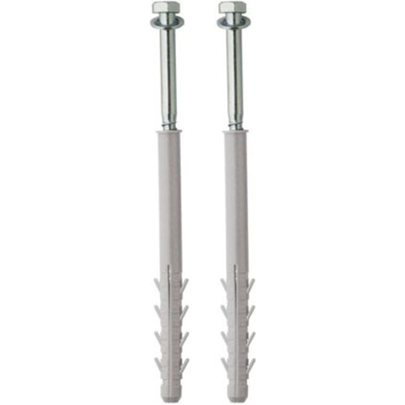 Kit fixation chauffe eau parpaing Ø14 SCELL-IT - 4 x chevilles 120mm + tirefond + rondelle - FS20040