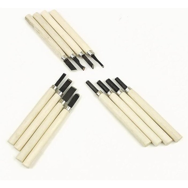 Mannesmann jeu de 12 couteaux sculpteurs