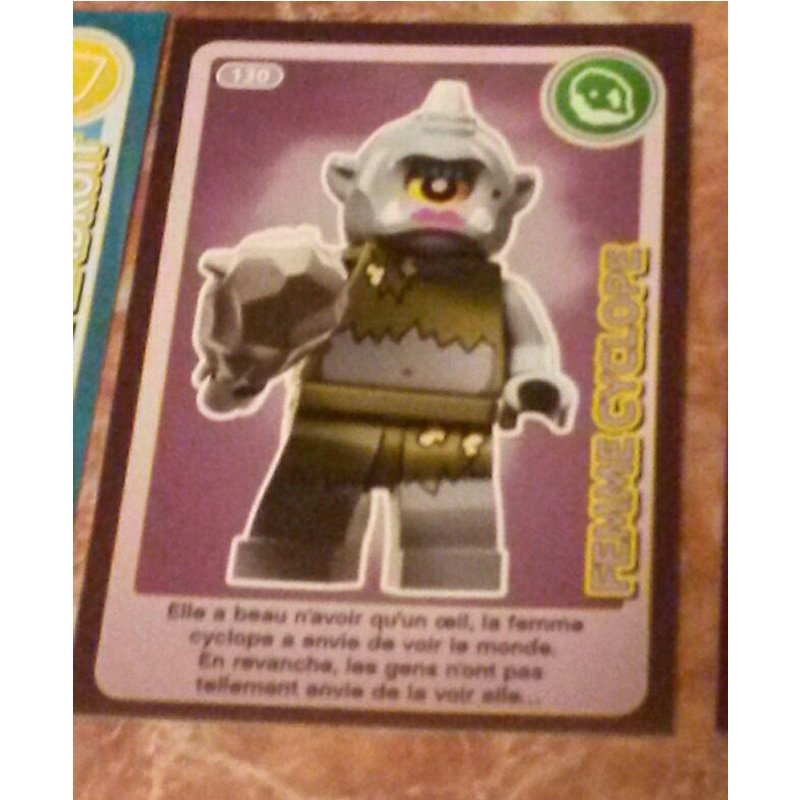 Carte Lego Auchan 2018 Femme Cyclope 130