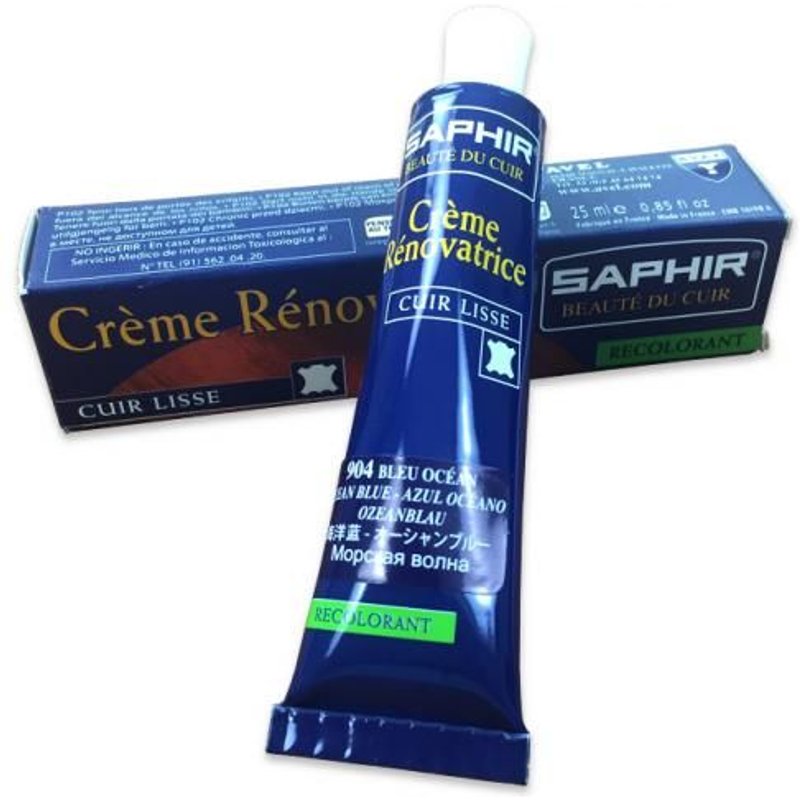 Cirage Crème Rénovatrice SAPHIR Tube 25 ml MARRON CLAIR 03