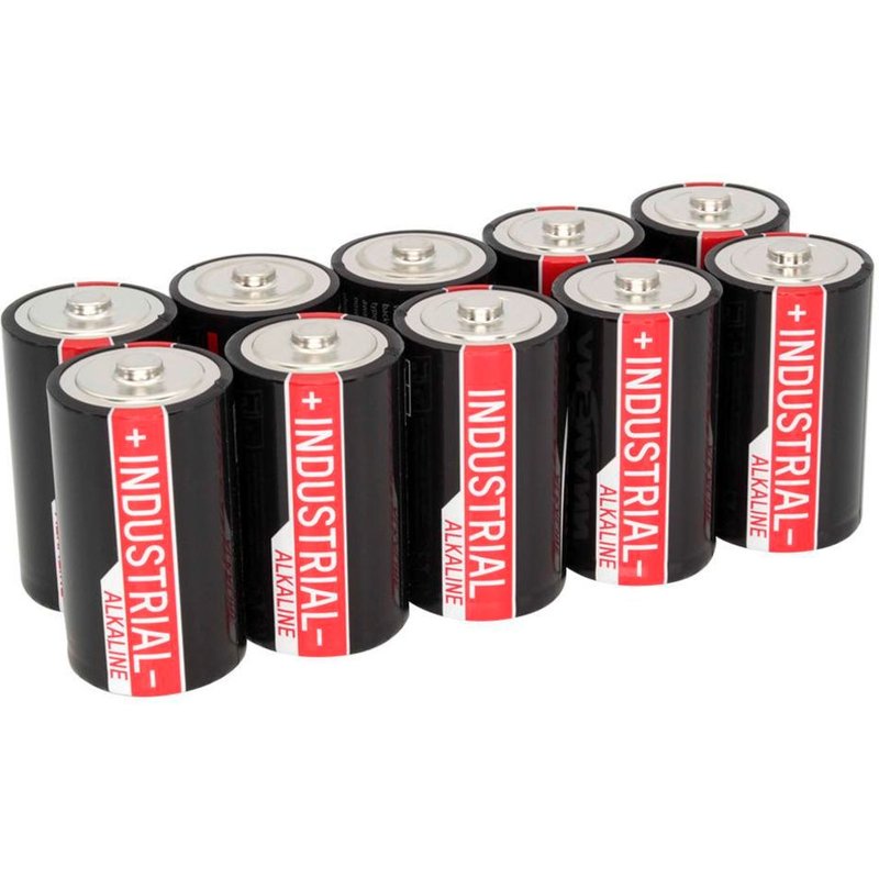 PILES LR20 D ALCALINES INDUSTRIAL 16000mAh x10 ANSMANN