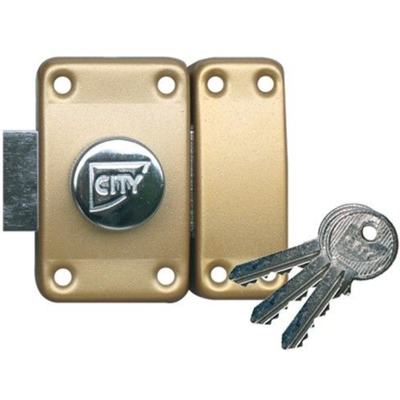 Verrou ISEO City 26 double cylindre - Cylindre 45 mm - Sur variure NV 05 - 10022452V05