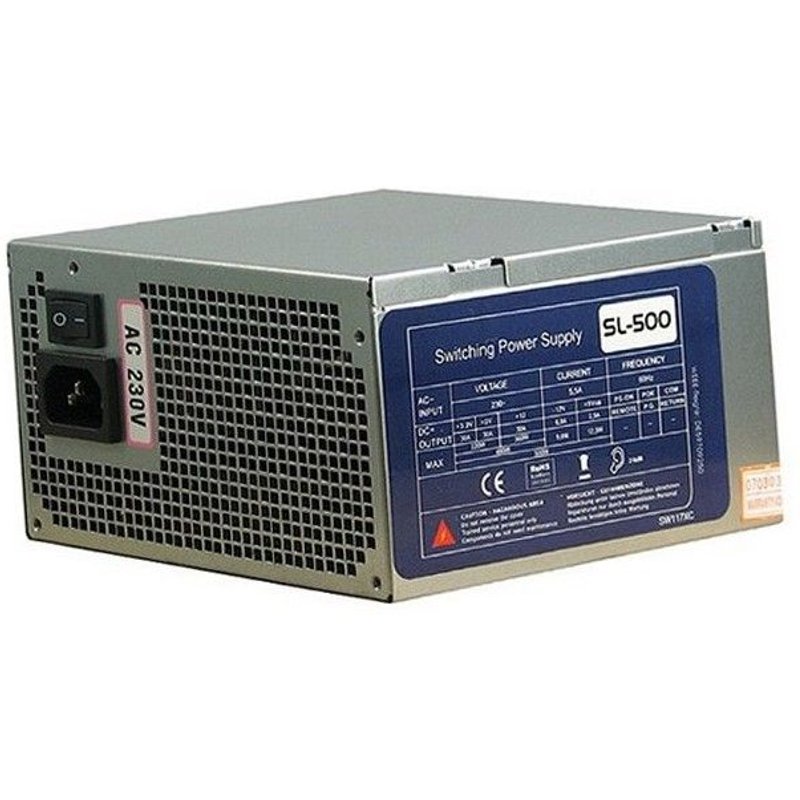 Alimentation PC Inter-Tech SL-500 SW117XC 500W ATX Power Supply SATA Molex