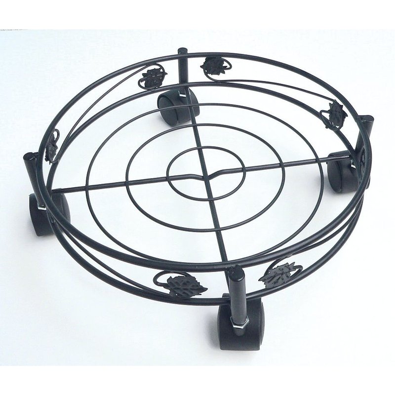 Support Ă roulettes ""Flora Roll Art Deco""- 32 cm