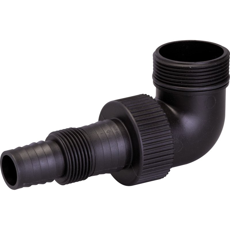 kit raccord coudé sortie de pompe vide-cave Flux - Filetage 40 x 49 mm