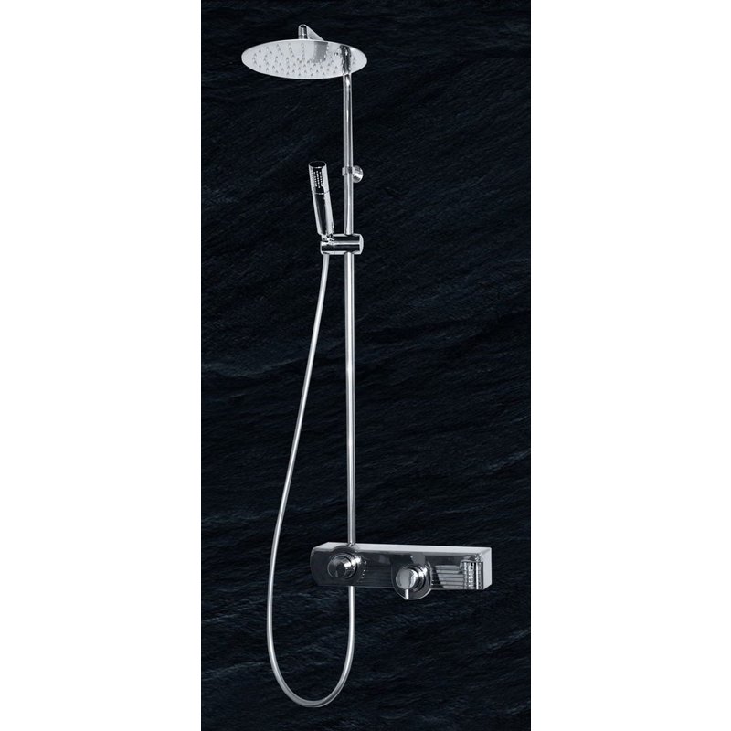 Colonne de Douche Mitigeur Thermostatique JOLLY DROP Satinee