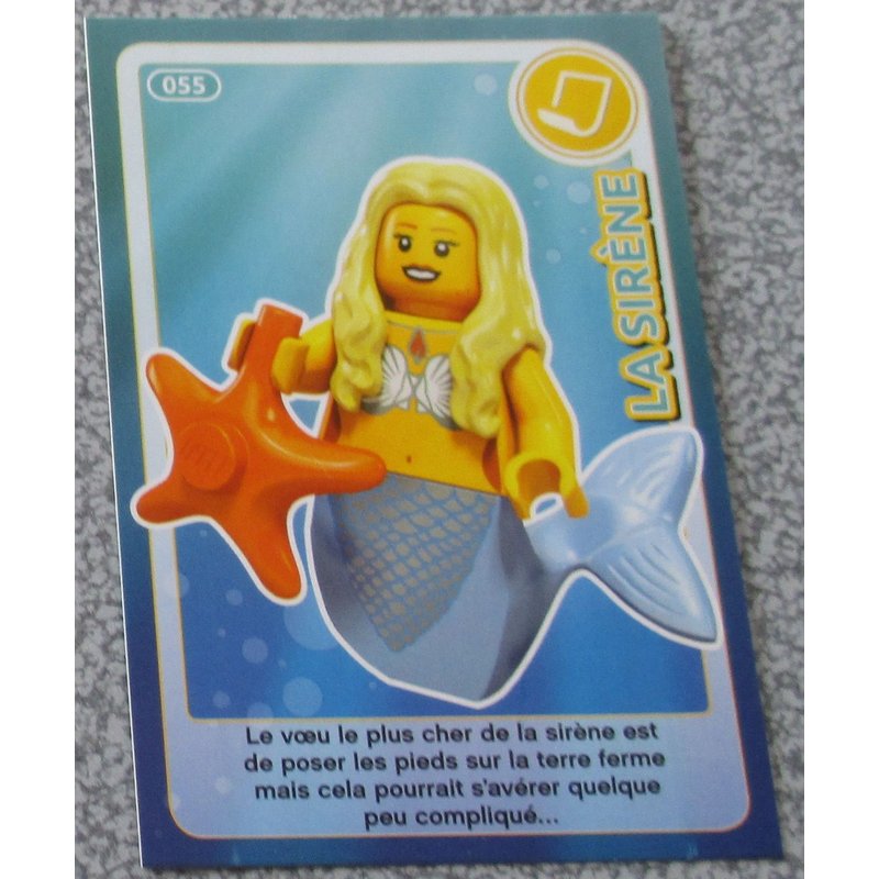 Carte Auchan 2018 : Crée Ton Monde Lego - N°055 La Sirène
