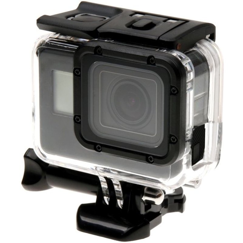 (#53) For GoPro NEW HERO /HERO6 /5 Skeleton Housing Protective Case + Hollow Back Cover with Buckle Basic Mount