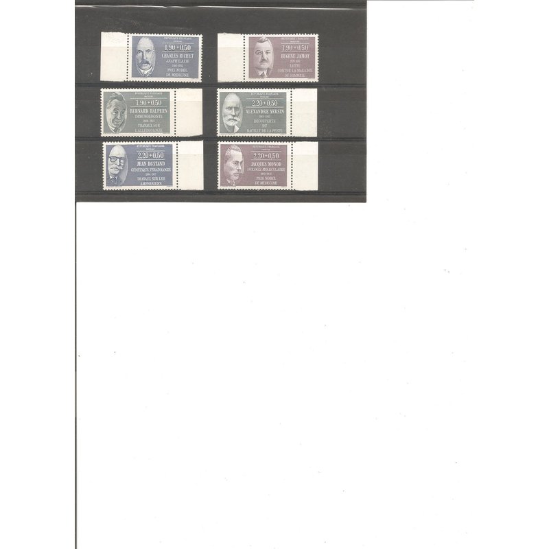 6 Timbres Neufs 1987 Celebrites Yt 2454 2459