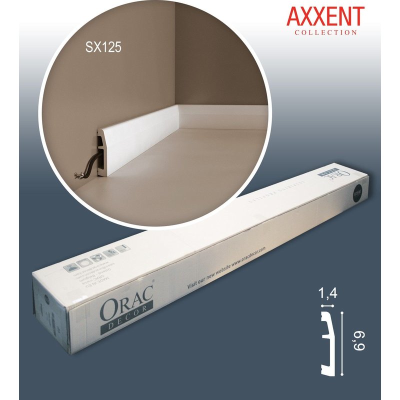 Orac Decor SX125 AXXENT 1 carton complet 36 Corniches Moulures Cimaises 72 m