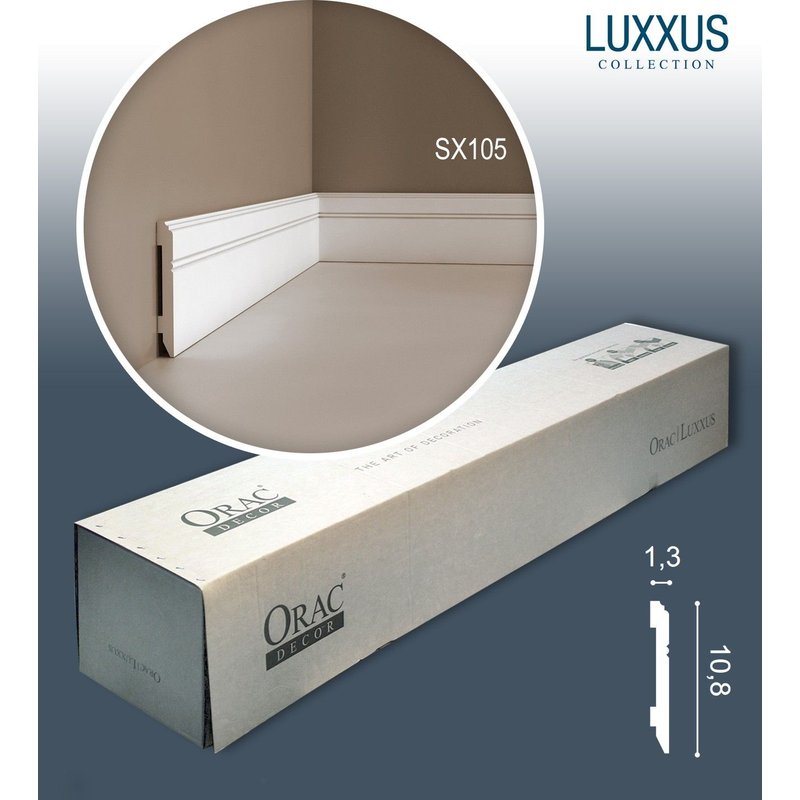 Orac Decor SX105 LUXXUS 1 carton complet 26 Corniches Moulures Cimaises 52 m