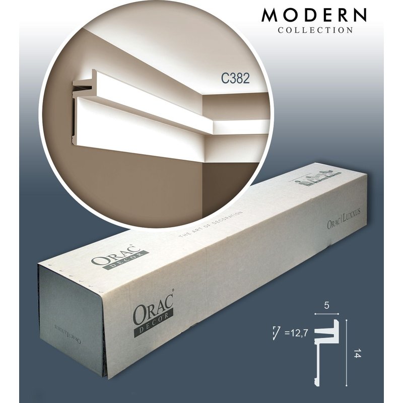 Orac Decor C382 MODERN L3 1 carton complet 12 Corniches Moulures Cimaises 24 m