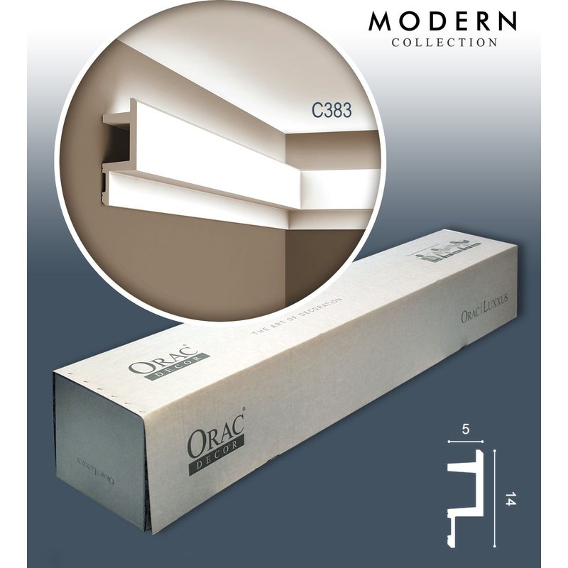 Orac Decor C383 MODERN L3 1 carton complet 12 Corniches Moulures Cimaises 24 m