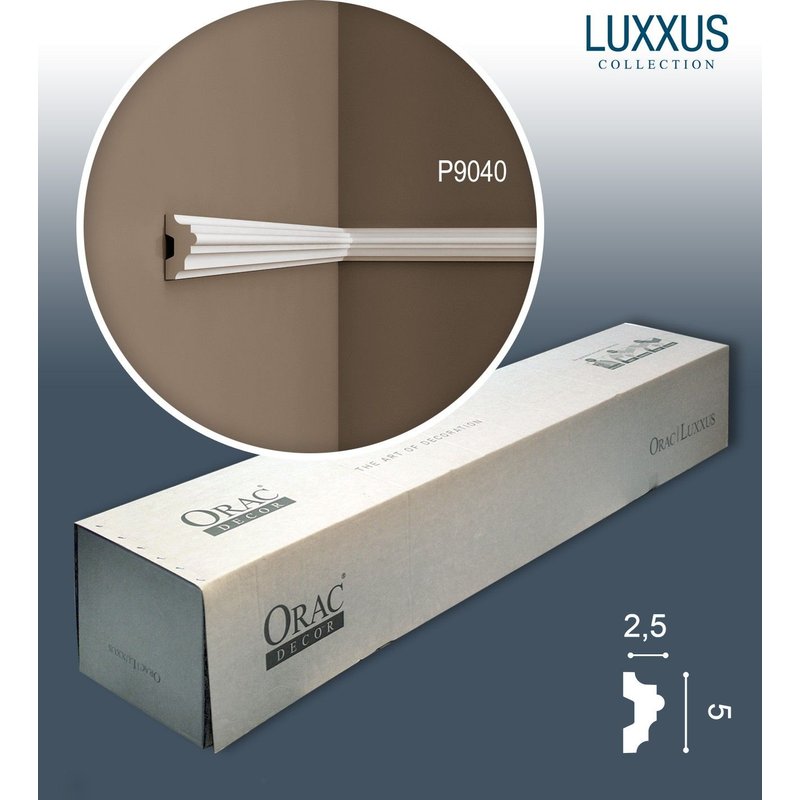 Orac Decor P9040 LUXXUS 1 carton complet 20 Corniches Moulures Cimaises 40 m