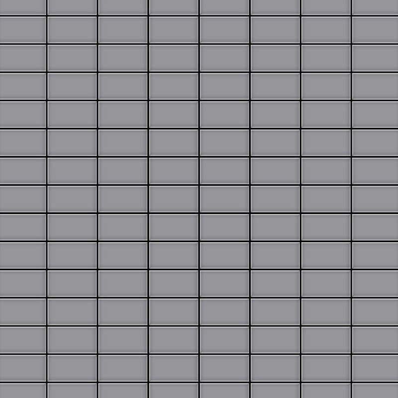 Mosaïque métal massif Carrelage Acier inoxydable matt gris Grosseur 1,6mm ALLOY Bauhaus-S-S-MA 1,05 m2