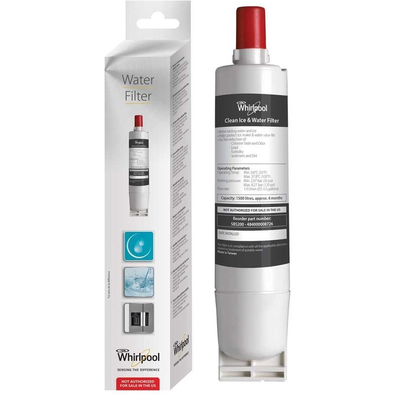 Filtre Origine Whirlpool Sbs200 Remplace Sbs002 / Sbs001