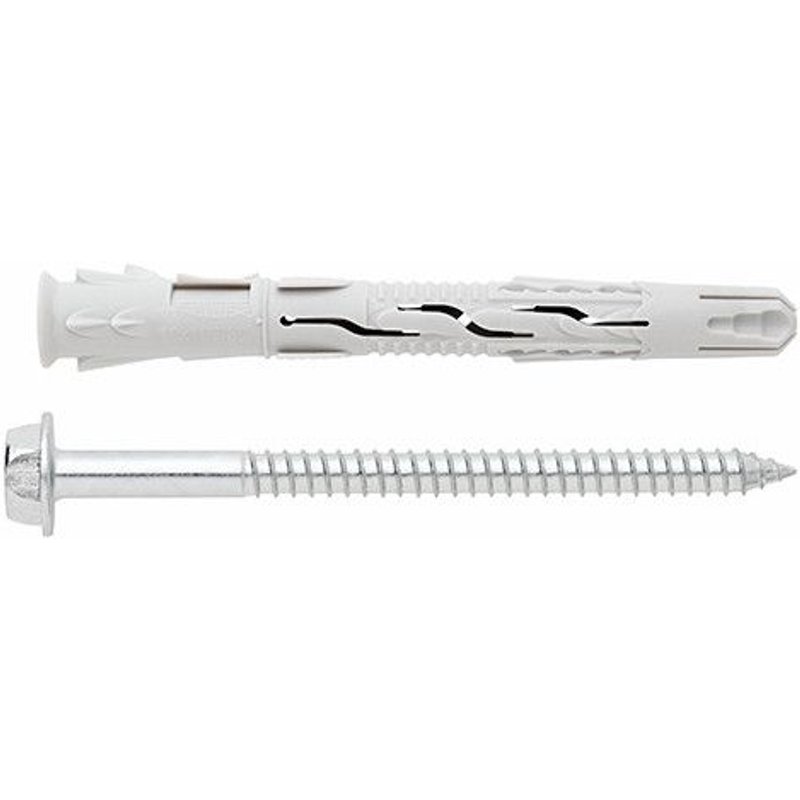 50 chevilles nylon universelle avec vis tĂȘte hexagonale ATE Option 7 8 x 100 mm (D. 8 mm) - TNUXE08100 - Index