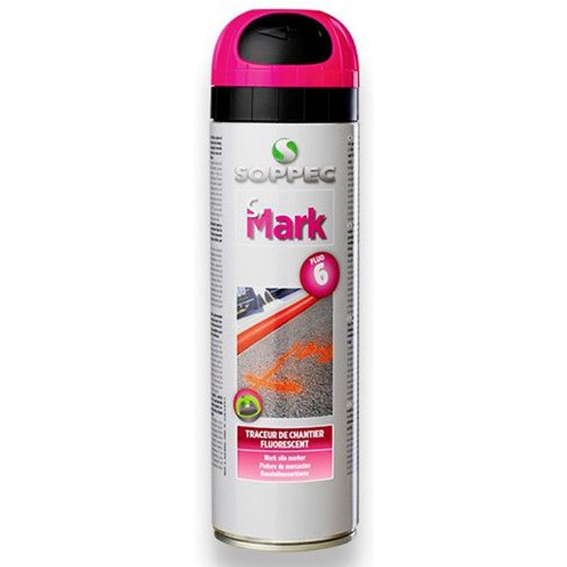 Traceur de chantier fluorescent S-MARK 500 ml de couleur Violet - 141920O - Soppec