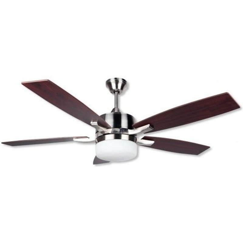 Ventilateur de Plafond avec Lumière Obergozo CP 79132 60W Argenté Marron