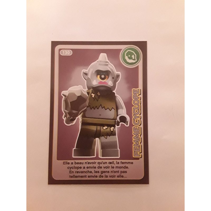 Carte Auchan Lego 130 / Femme Cyclope