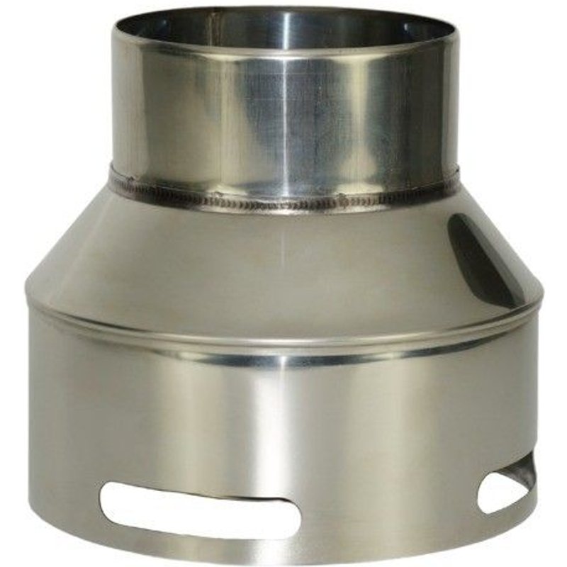 Terminal inox - à visser - sur tubage flexible 125mm TEN