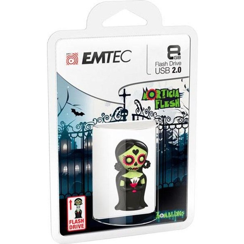 Clé USB 8 Go EMTEC Zomblings (M344 - Morticia)