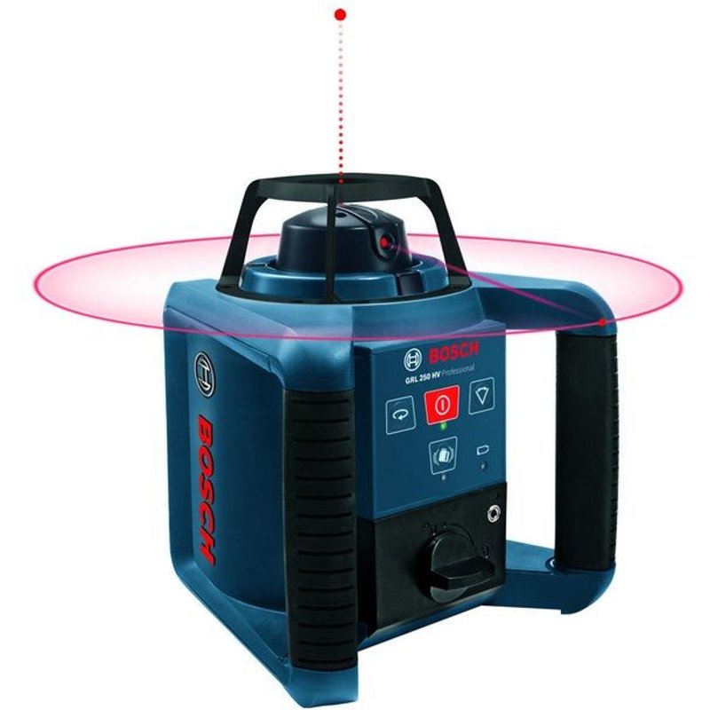 Bosch - Laser rotatif portée avec récepteur 250m - GRL 250 HV