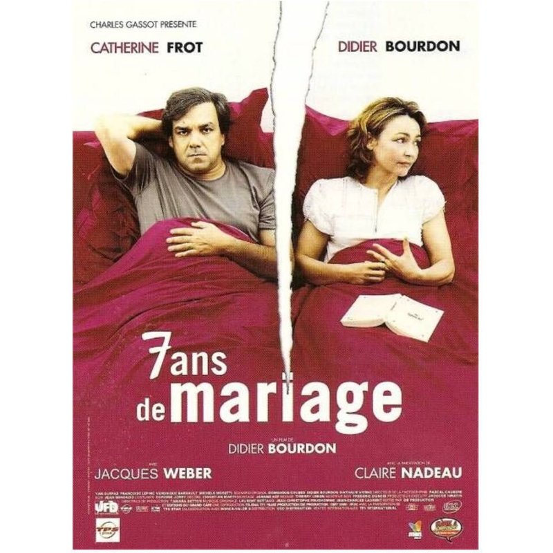 Affiche Cinéma Originale "7 Ans De Mariage" 40x60cm Pliée