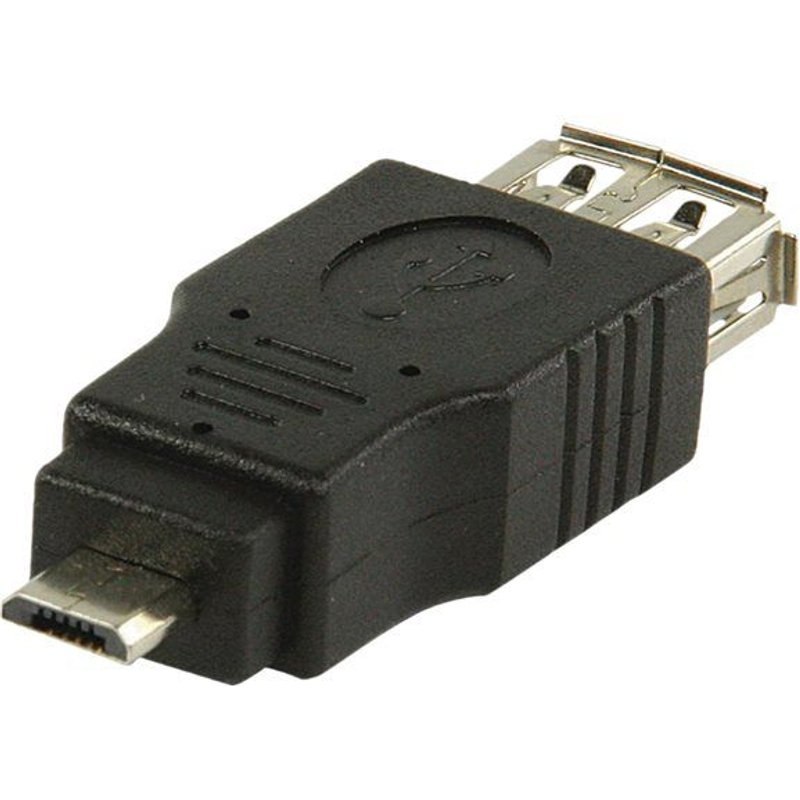 Nedis - Adaptateur USB - Micro-USB de type B (M) pour USB (F) - USB 2.0 - noir