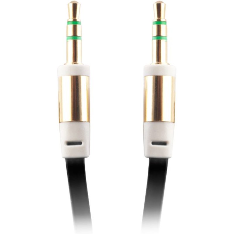 Adaptateur jack-jack 80 cm couleur noir