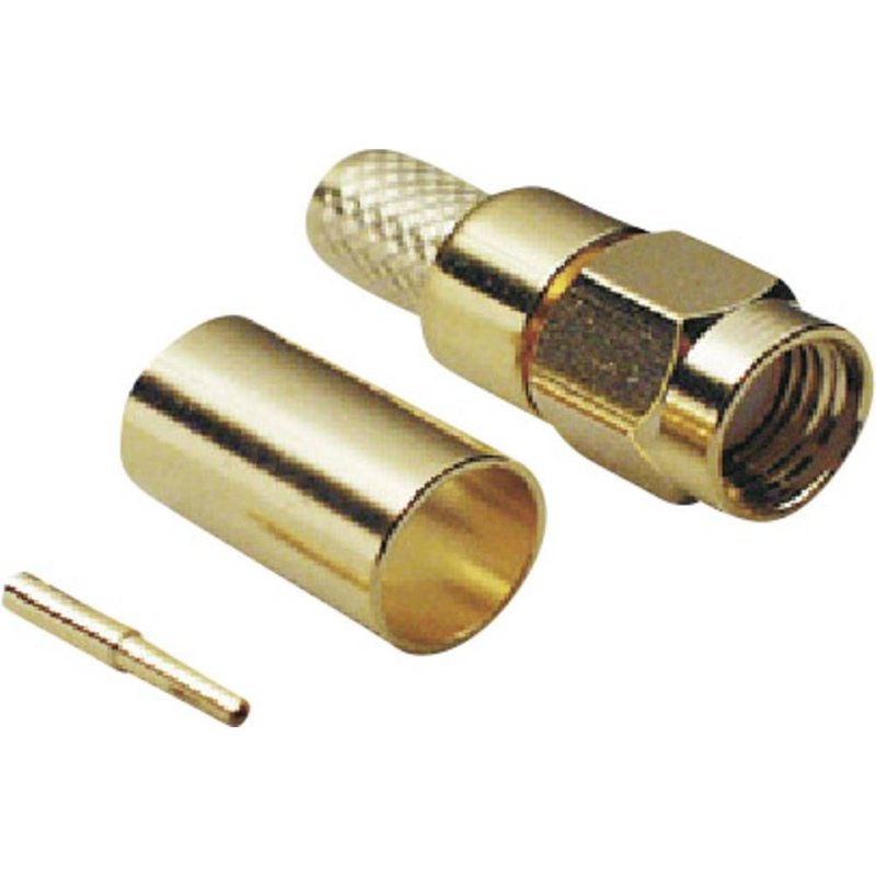 Connecteur SMA à polarité inversée mâle, droit 50 ? BKL Electronic 0409078 1 pc(s)