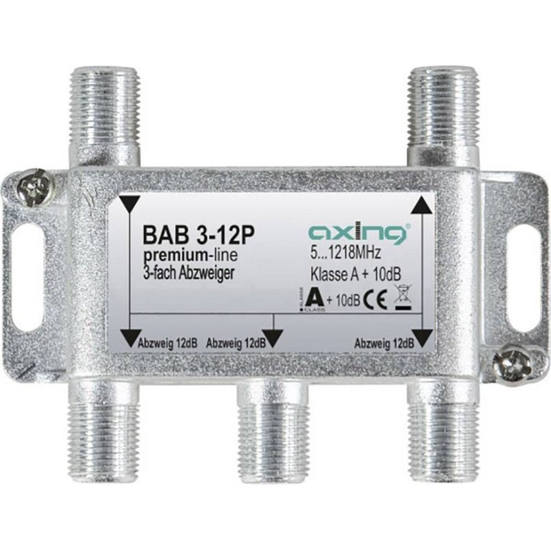Dérivateur TV câble Axing BAB 3-12P 3x 5 - 1218 MHz