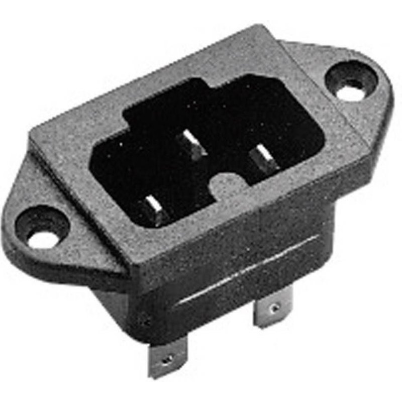 Connecteur secteur Kaiser 771/48/sw/C 771 Série 771 embase mâle verticale Nbr total de pôles: 2 + PE 10 A noir 1 pc(s)