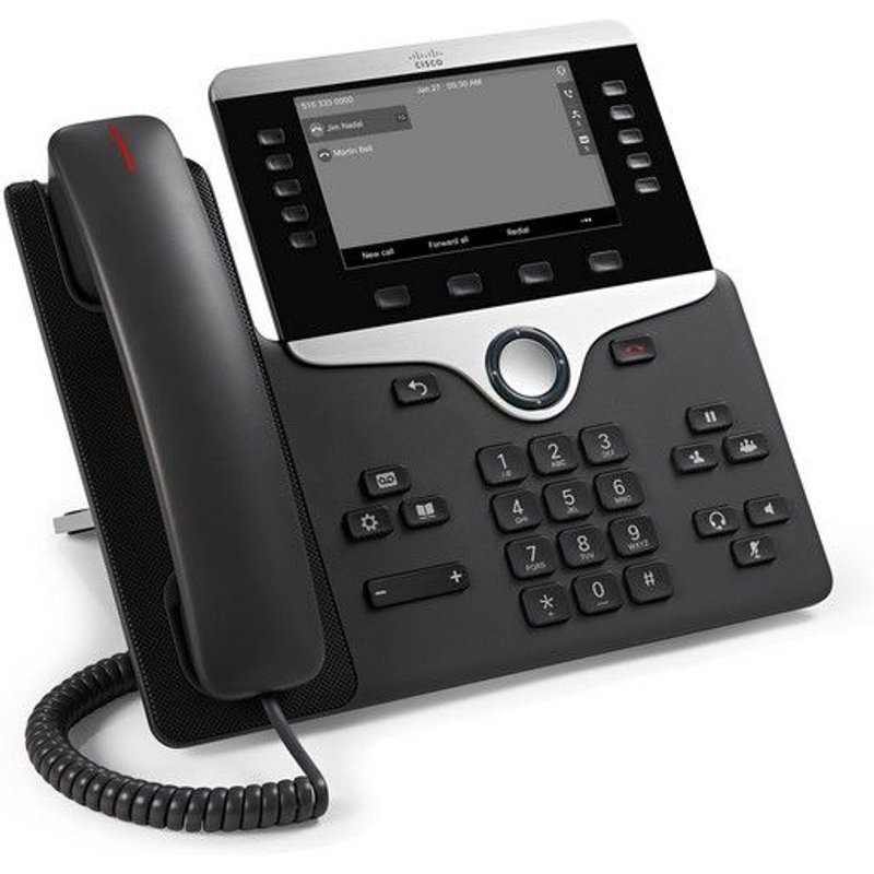 Cisco IP Phone 8811 - Téléphone VoIP - SIP, RTCP, RTP, SRTP, SDP - 5 lignes - Charbon - Conformité TAA