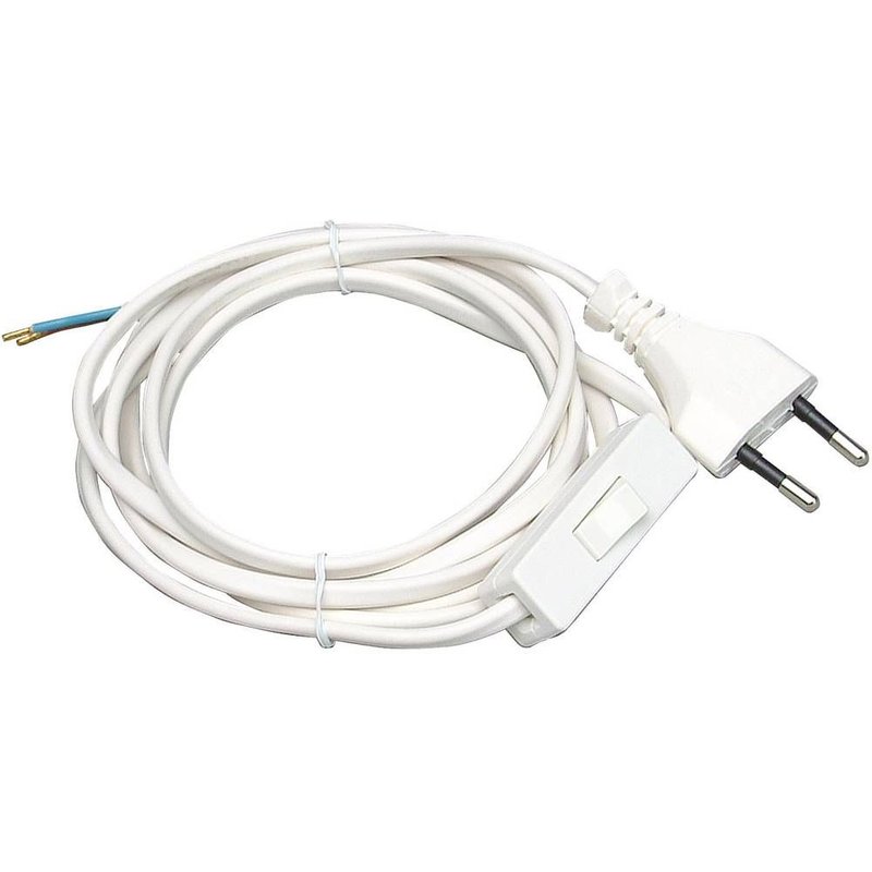 Interrupteur pour câble souple Kopp 140302095 blanc 1 x Off/On 2.5 A 1 pc(s)