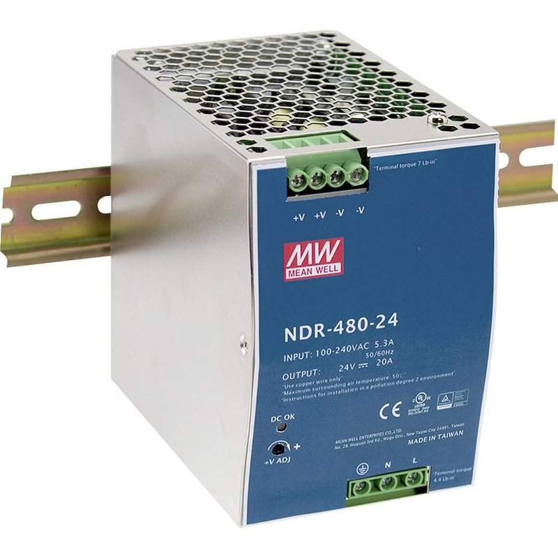 Alimentation rail DIN Mean Well NDR-480-48 480 W Nbr. de sorties: 1 x 1 pc(s)