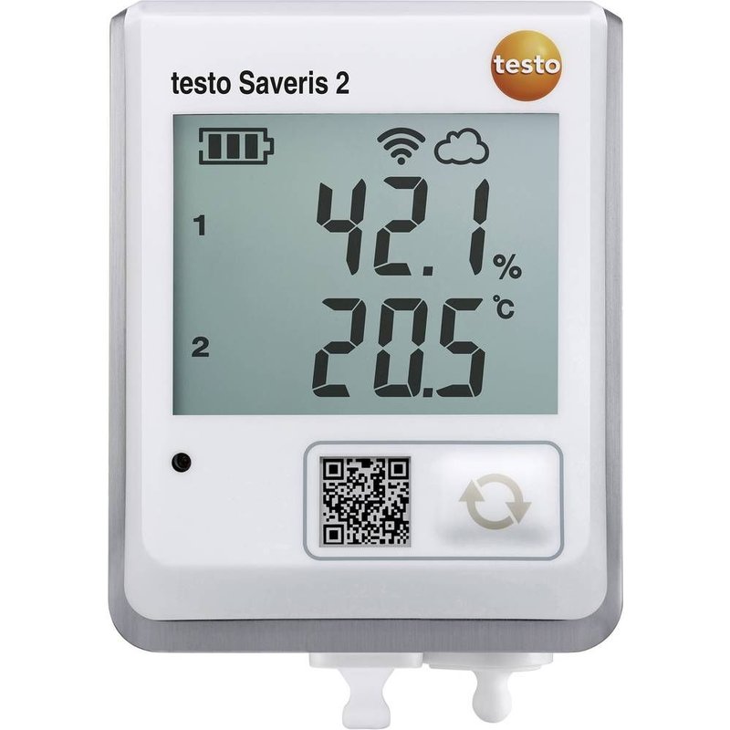 testo Saveris 2-H2 Enregistreur de donnĂ©es multifonctions UnitĂ© de mesure tempĂ©rature, humiditĂ© de l'air -30 Ă 70 °C 0 Ă