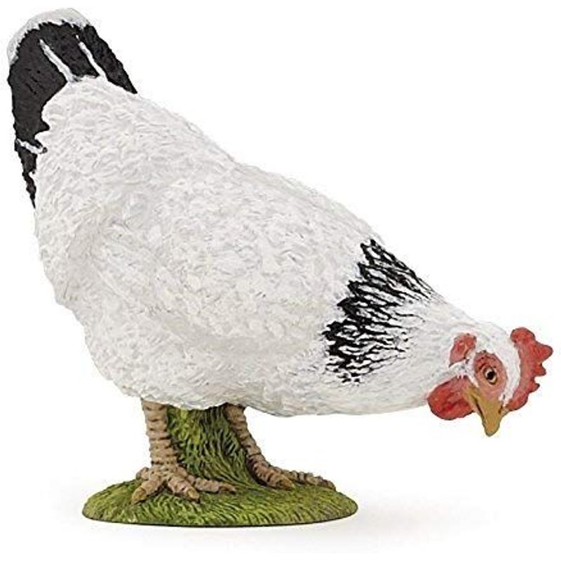 Papo "pecking White Hen" Figure