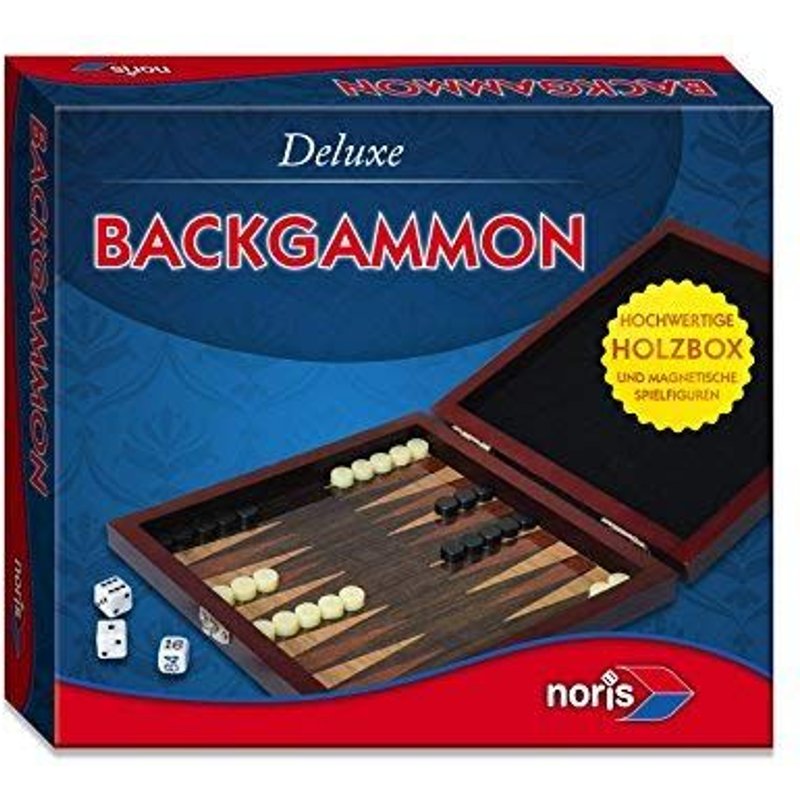 Noris-Spiele Gmbh & Co.Kg Deluxe Reisespiel Backgammon (Holzbox) Board Game