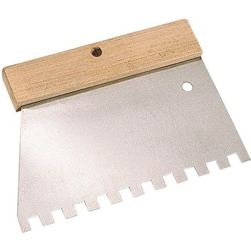 Peigne ? colle manche bois L. 185 mm U 9 x 9 - 180240 - Mejix