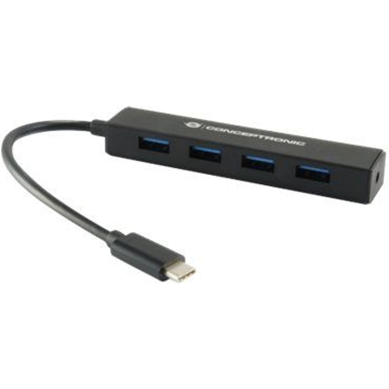 Conceptronic CTC4USB3 - Concentrateur (hub) - 4 x SuperSpeed USB 3.0 - de bureau