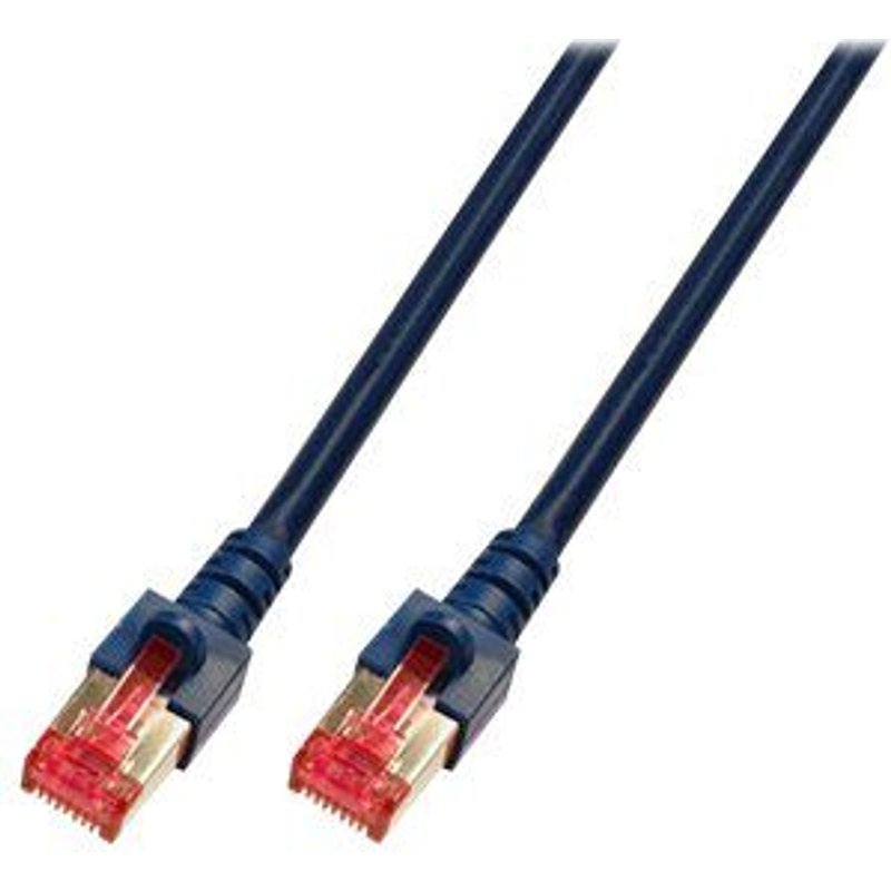 EFB-Elektronik - Cordon de raccordement - RJ-45 (M) pour RJ-45 (M) - 0.25 m - SFTP - CAT 6 - démarré, sans halogène - noir