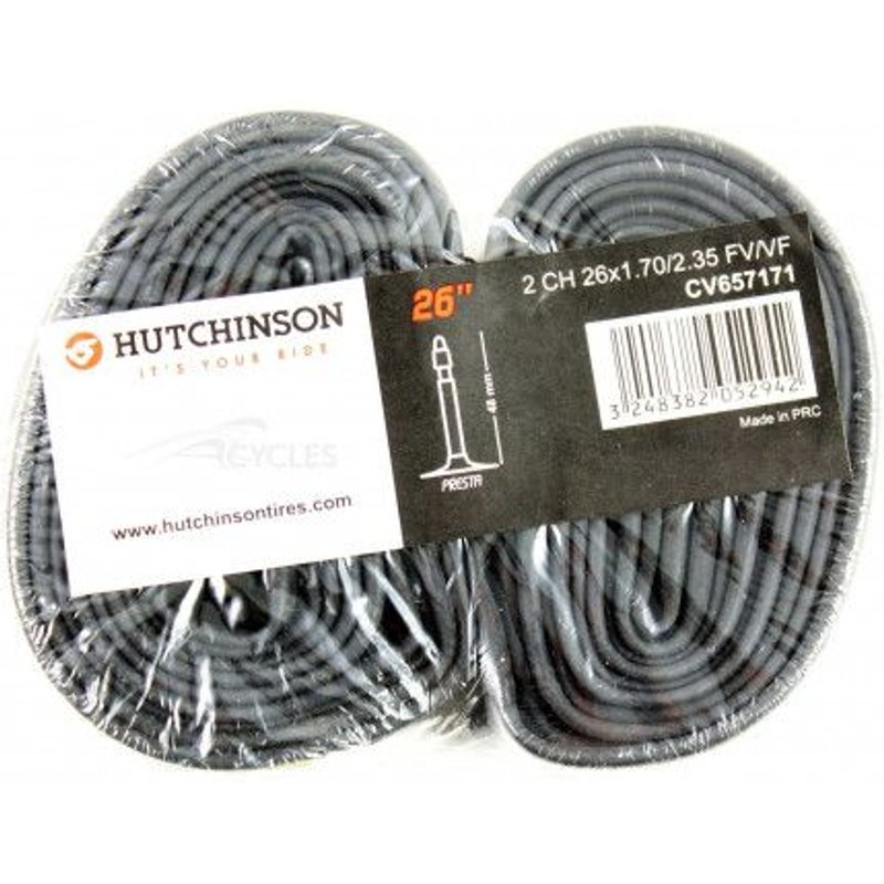 Chambre à air VTT Hutchinson 26x1.70-2.35 valve Presta (48 mm) (lot d