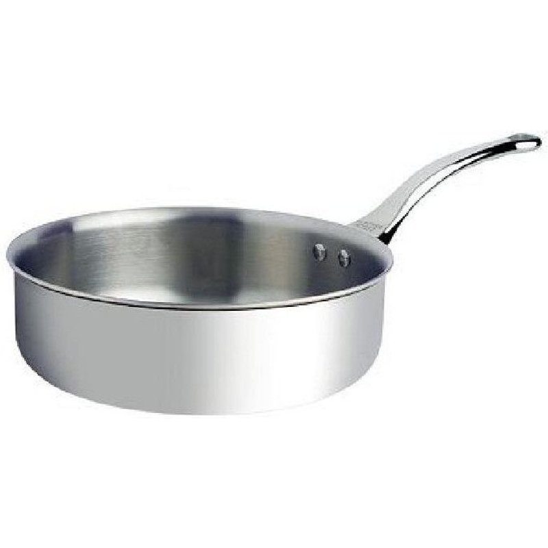 DE BUYER Sauteuse Affinity bords droits - Inox - Diametre : 24 cm