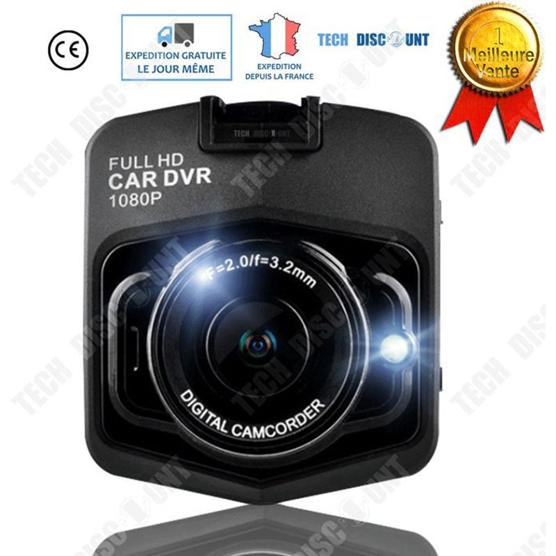 TD 1080p Enregistrement Boucle Antivibration Détection Mouvement Stockage X Go Angle Vue X Degrés Taille Écran X Pouces