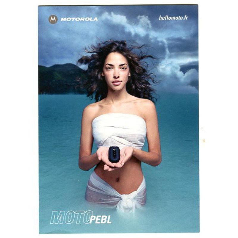 Carte Postale - Publicité Motorola - Moto P E B L U6 - 2005