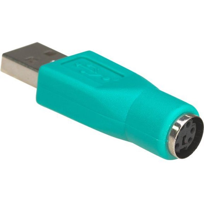 Akyga - Adapteur pour souris - PS/2 (F) pour USB (M) - vert
